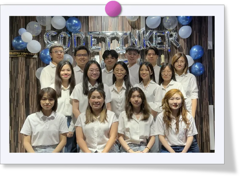 CodeTinker group photograph from the previous company website